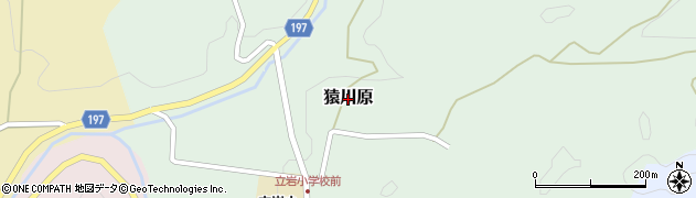 愛媛県松山市猿川原周辺の地図