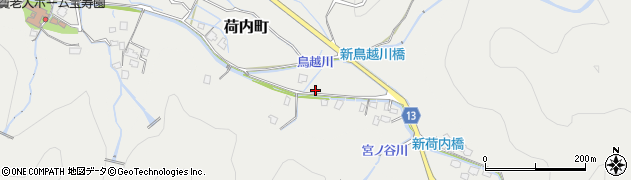 愛媛県新居浜市荷内町周辺の地図
