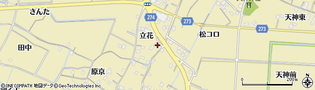 徳島県小松島市坂野町（立花）周辺の地図