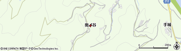 徳島県徳島市飯谷町（奥ノ谷）周辺の地図
