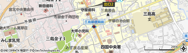 三島郵便局前周辺の地図