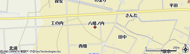 徳島県小松島市坂野町（八幡ノ内）周辺の地図