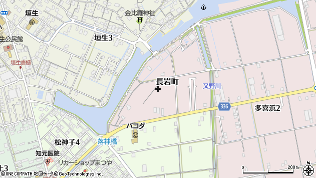 〒792-0874 愛媛県新居浜市長岩町の地図