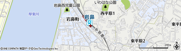 岩鼻駅周辺の地図