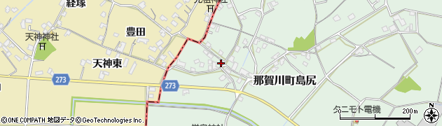 徳島県阿南市那賀川町島尻940周辺の地図