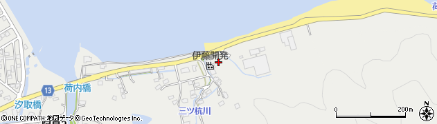 愛媛県新居浜市阿島周辺の地図