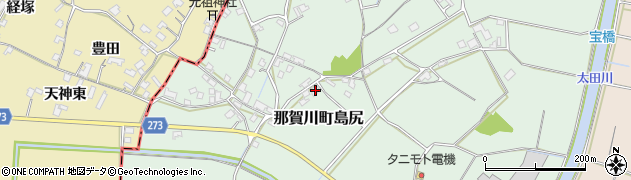 徳島県阿南市那賀川町島尻888周辺の地図