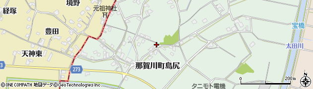 徳島県阿南市那賀川町島尻989周辺の地図
