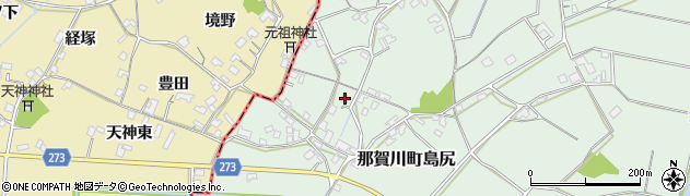 徳島県阿南市那賀川町島尻952周辺の地図