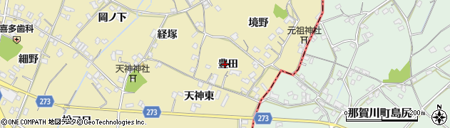 徳島県小松島市坂野町（豊田）周辺の地図