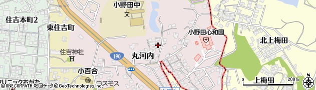 山口県山陽小野田市丸河内周辺の地図