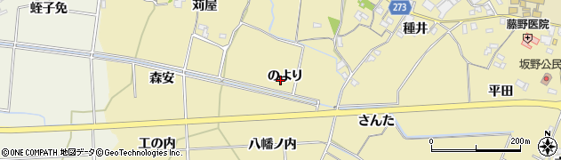 徳島県小松島市坂野町（のより）周辺の地図