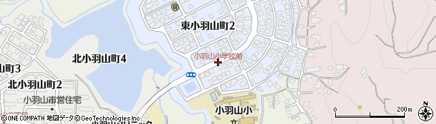 小羽山小学校前周辺の地図