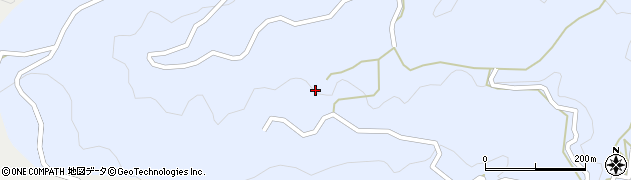 徳島県佐那河内村（名東郡）下（明見谷）周辺の地図