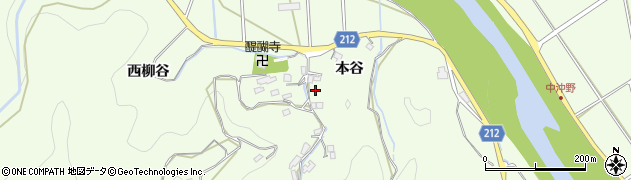 徳島県徳島市飯谷町（本谷）周辺の地図