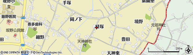 徳島県小松島市坂野町（経塚）周辺の地図