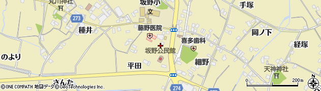徳島県小松島市坂野町（平田）周辺の地図