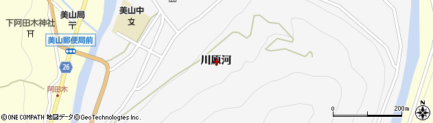和歌山県日高郡日高川町川原河周辺の地図