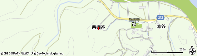 徳島県徳島市飯谷町（西柳谷）周辺の地図