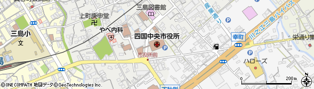 四国中央市役所　本庁政策部・地域振興課周辺の地図
