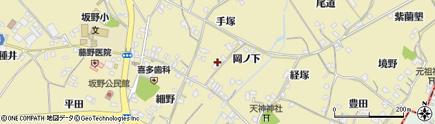 徳島県小松島市坂野町（手塚）周辺の地図
