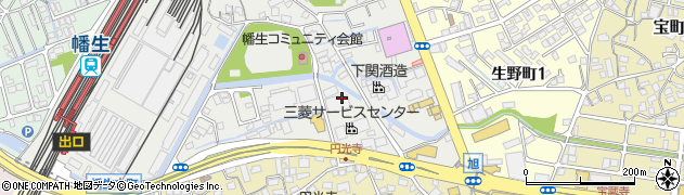 山口県下関市幡生宮の下町周辺の地図