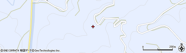 徳島県佐那河内村（名東郡）下（阿ら田）周辺の地図