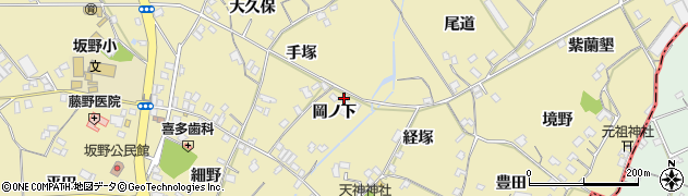 徳島県小松島市坂野町岡ノ下33周辺の地図