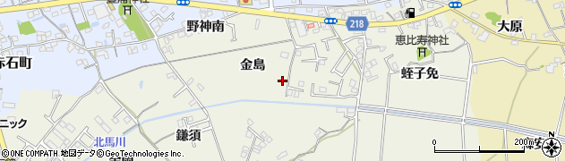 徳島県小松島市大林町（金島）周辺の地図