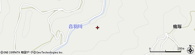 徳島県佐那河内村（名東郡）上（黒岩）周辺の地図