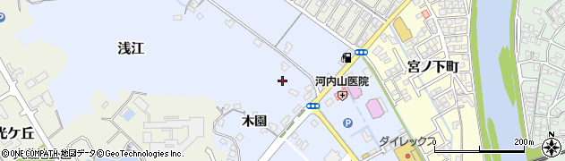 山口県光市浅江木園周辺の地図