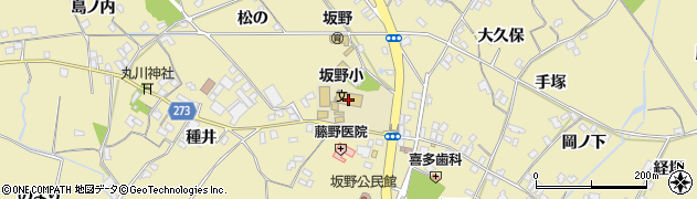 小松島市立坂野小学校周辺の地図