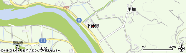 徳島県徳島市飯谷町（下沖野）周辺の地図