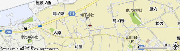 徳島県小松島市坂野町（か里や開）周辺の地図
