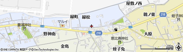 徳島県小松島市赤石町（緑松）周辺の地図