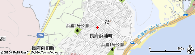 山口県下関市長府浜浦町周辺の地図