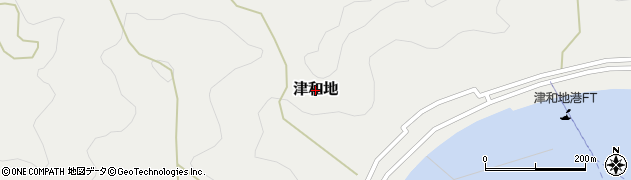 愛媛県松山市津和地周辺の地図