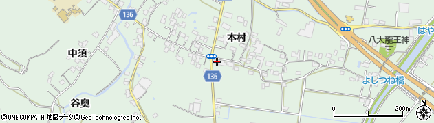 徳島県小松島市田野町本村周辺の地図