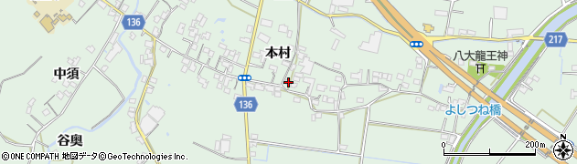 徳島県小松島市田野町本村58周辺の地図