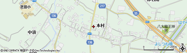 徳島県小松島市田野町本村141周辺の地図