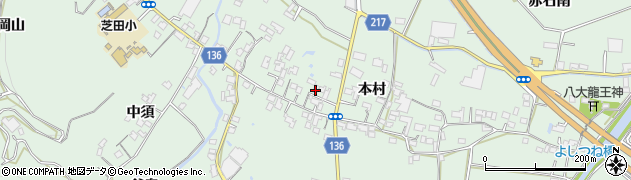 徳島県小松島市田野町本村232周辺の地図
