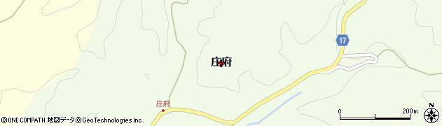 愛媛県松山市庄府周辺の地図