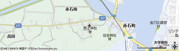 徳島県小松島市田野町（勢合）周辺の地図