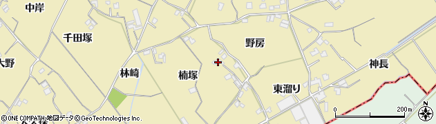 徳島県小松島市坂野町楠塚周辺の地図
