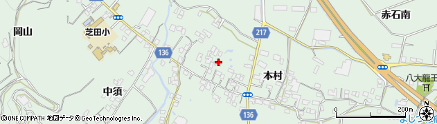 徳島県小松島市田野町本村256周辺の地図