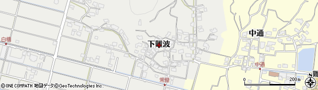 愛媛県松山市下難波周辺の地図