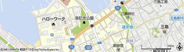 三島港交番前周辺の地図