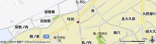 徳島県小松島市坂野町吐田周辺の地図