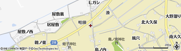 徳島県小松島市坂野町（吐田）周辺の地図