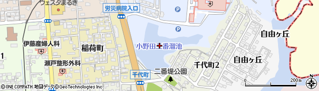 小野田二番溜池周辺の地図